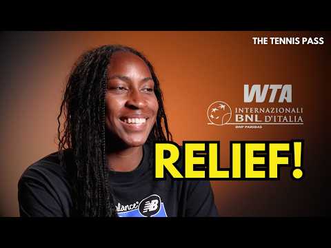 USA's Coco Gauff Reacts To Huge Comeback Win In Rome!