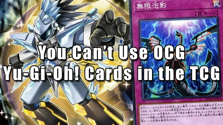 You Can't Use OCG Yu-Gi-Oh! Cards in the TCG