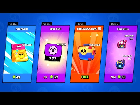 უფასო MEGA BOX და უამრავი პინი!📈 - Brawl Stars