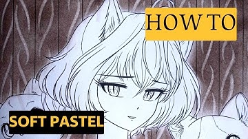 How to Use SOFT PASTELS for the Background in Adult coloring books