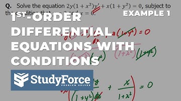 Solve Differential Equations Subject to Conditions (Question 1)