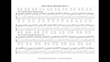 Blues Scale Alternates Part 1 by Richard Repp