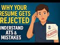 Resume Not Shortlisted? | Why Your Resume Gets Rejected | Understand ATS & Common Resume Mistakes#12