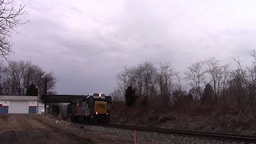 CSX D787 in Hi Def at Shenandoah Junction,WV on 3/12/14