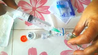 Iv ceftriaxone & Omeprazole (Trijet 1G)injection push. Beautiful gril N-7 #india #injection #viral