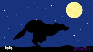 Wolf running animation