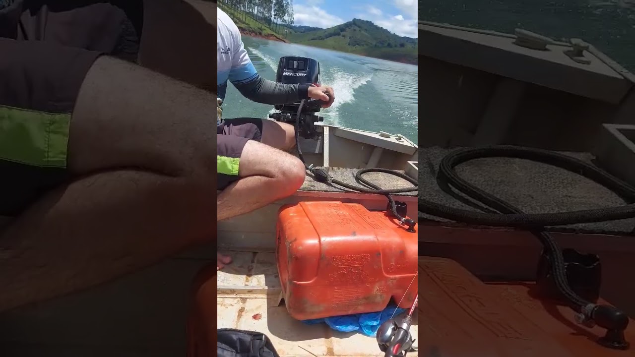 MOTOR MERCURY DE 15HP FALHANDO NO MEIO DA REPRESA 😱