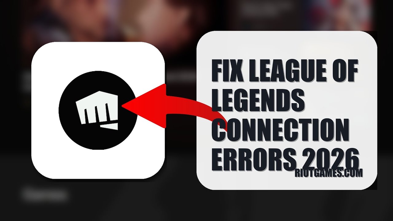 How To Fix League Of Legends Connection Errors 2026 (STEP BY STEP ...