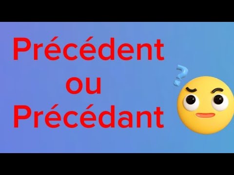 Precedant L’Enfant Précédent Ou Précédant – XNIL