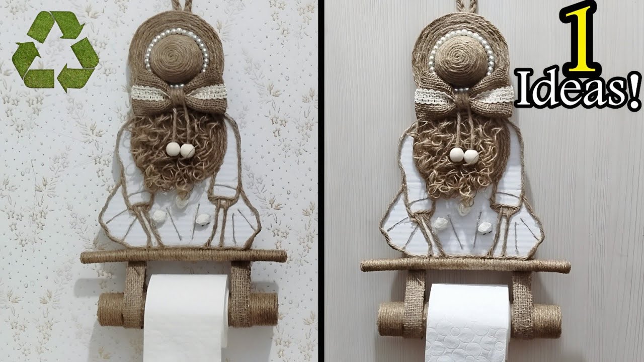 💰No Cost, No Shopping! Creative Bathroom Idea | Tissue Holder Made from Recycled Materials ♻️😱