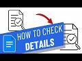 How to check the details of word in google docs