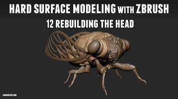 Hard Surface Modeling with Zbrush Part 02 - 12 Rebuilding the Head