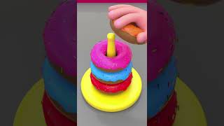 Learn Colors with 3D Soft Ice Cream and 3D Donut