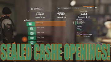 The Division GREEN High End Gear Set Sealed Cache Openings! (Update 1.2)