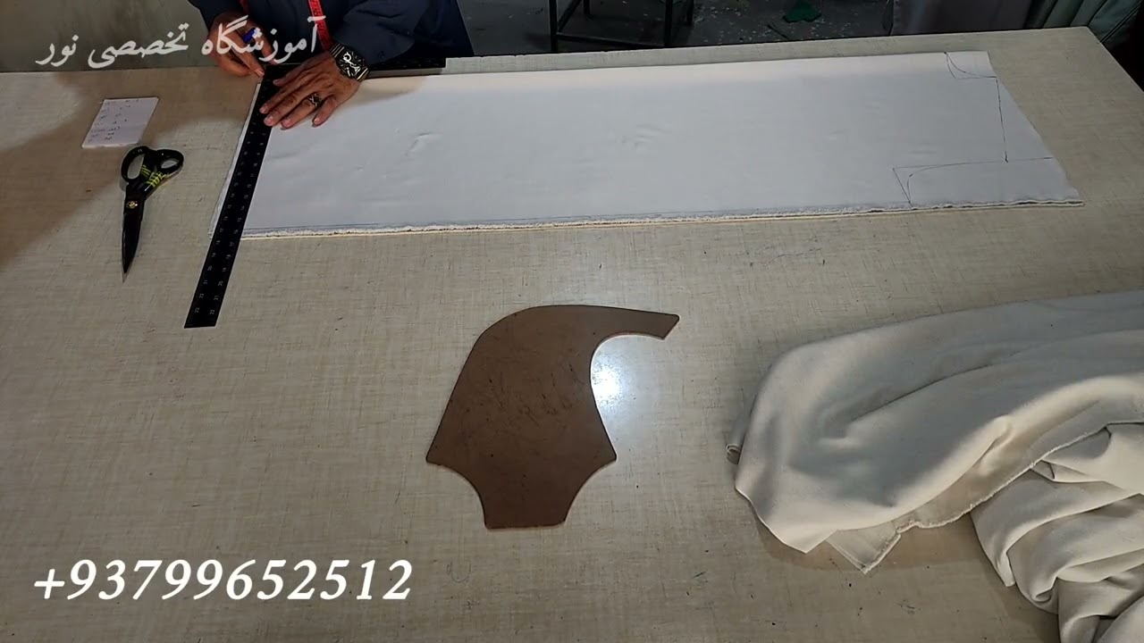 قیچی کاری لباس کامل با تشریع و توضیح به صورت واضح ( لباس قاسمی)