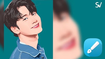 Vector Infinite Design SpeedArt | Part 2,bagian bibir dan shading wajah