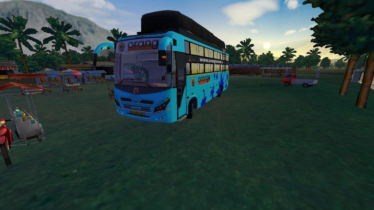 veera-v7-sleeper-orange-travels-bus-mod-gameplay-2022-youtube