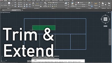 AUTOCAD - TRIM AND EXTEND in Under a Minute