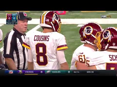 Redskins vs Lions 2016 Full Game