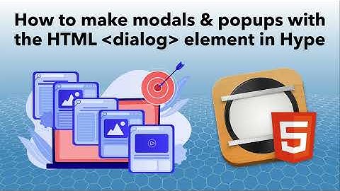 How to make modals & popups with the HTML dialog Element in Hype