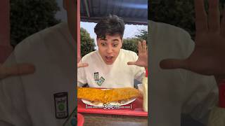 Provei o maior pastel da minha vida de 30 cm #shorts