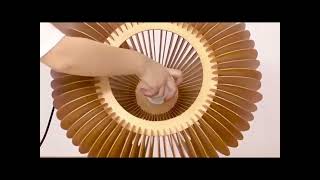 Wood Pumpkin Pendant Light