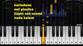 kerinduan not pianika instrumen koplo full bass