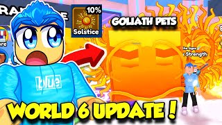 I Got NEW INSANE GOLIATH PETS In ARM WRESTLE SIMULATOR UPDATE!