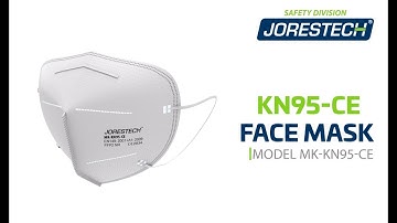 KN95-CE Face Mask with Foam Nose Padding from JORESTECH® | Box Of 20 Units