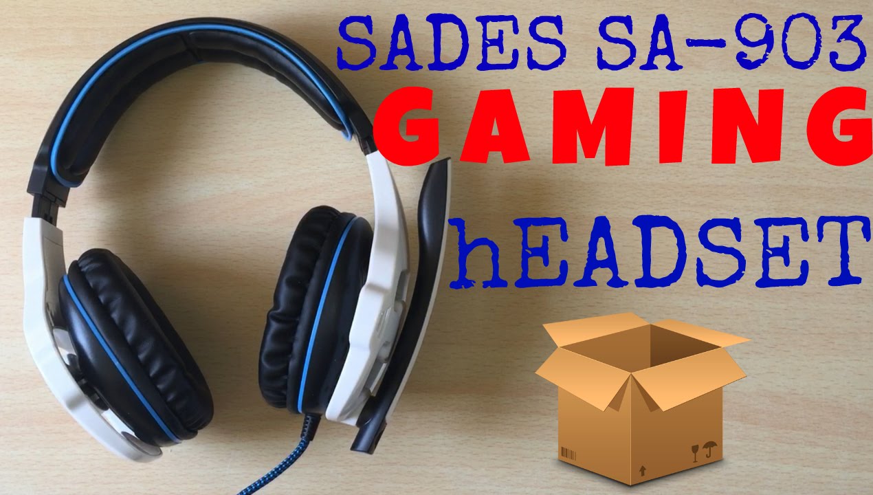 Unboxing Sades Sa 903 7 1 Surround Sound Usb Gaming Headset With Mic Youtube