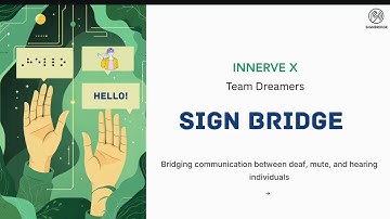Sign Bridge | AI-Based Real-Time Sign Language Translator | PPT Presentation & Live Demo