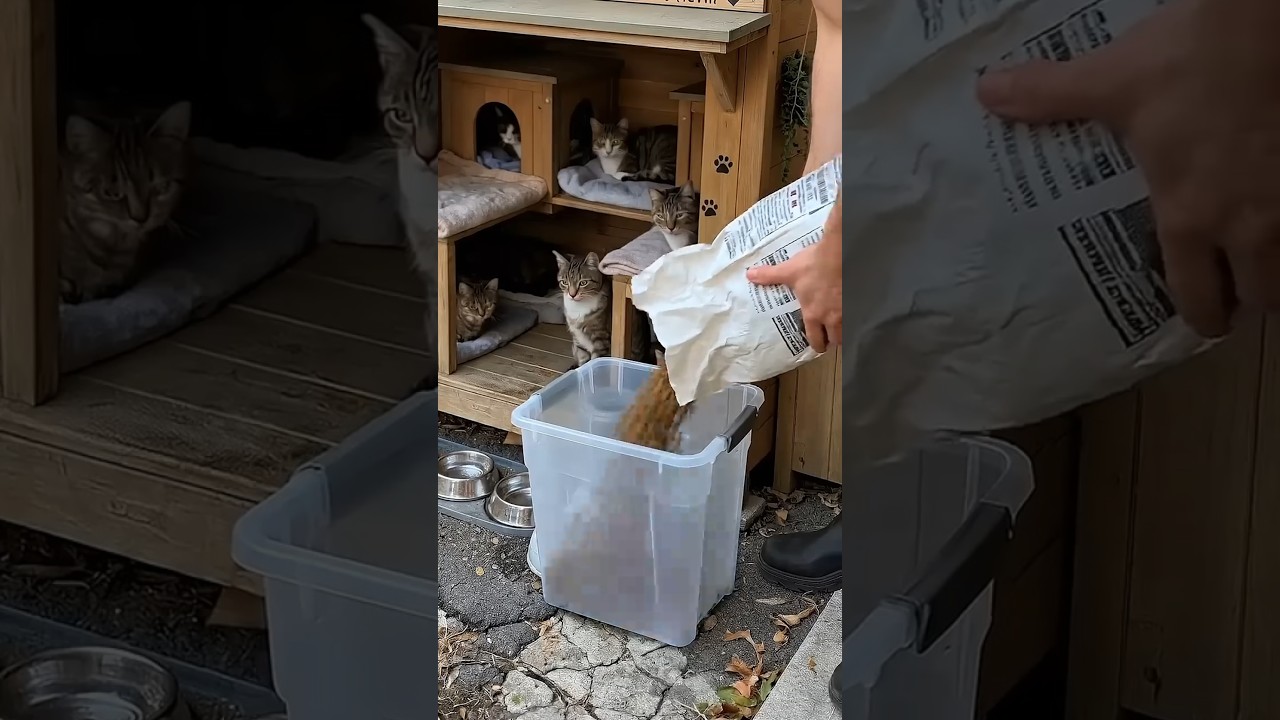 ✅ We Built a Street Shelter for Stray Cats