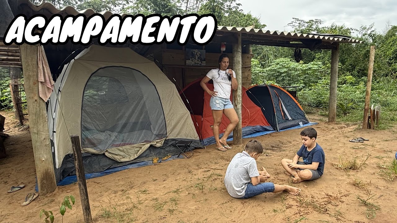Pescaria e acampamento na beira do Rio com nossos amigos no Rio Claro!