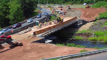 Amazing Bridge build Time-Lapse with drone