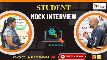 Student Mock Interview |Testing Tools |V Cube | Best Software Training Institute