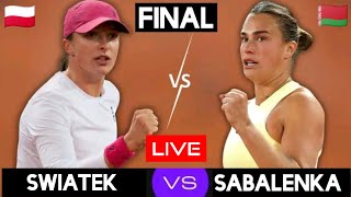 Iga Swiatek vs Aryna Sabalenka Live Stream | Rome Open 2024 | Final | Swiatek vs Sabalenka WTA Live