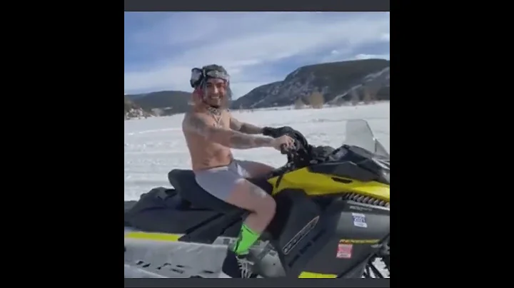 Lil Pump pulling up in the Snowmobile 🤣