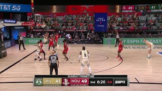 2nd Quarter, One Box Video: Houston Rockets vs. Milwaukee Bucks