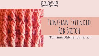 Tunisian Extended Rib Stitch - TUNISIAN STITCHES COLLECTION