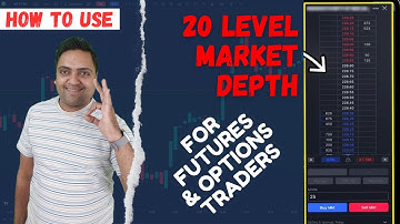 How to use 20 Depth Market Data on TradingView for Futures & Options Trader in Dhan