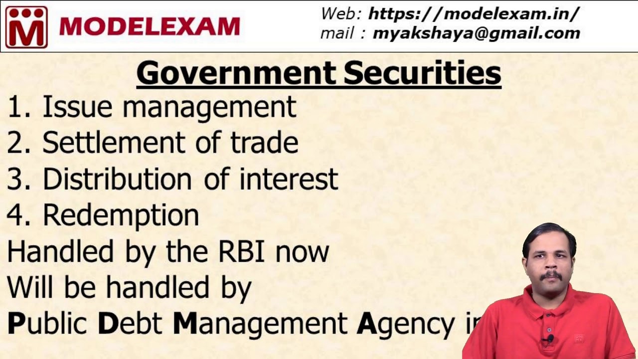 NISM DOCE - Government Securities - Introduction - YouTube