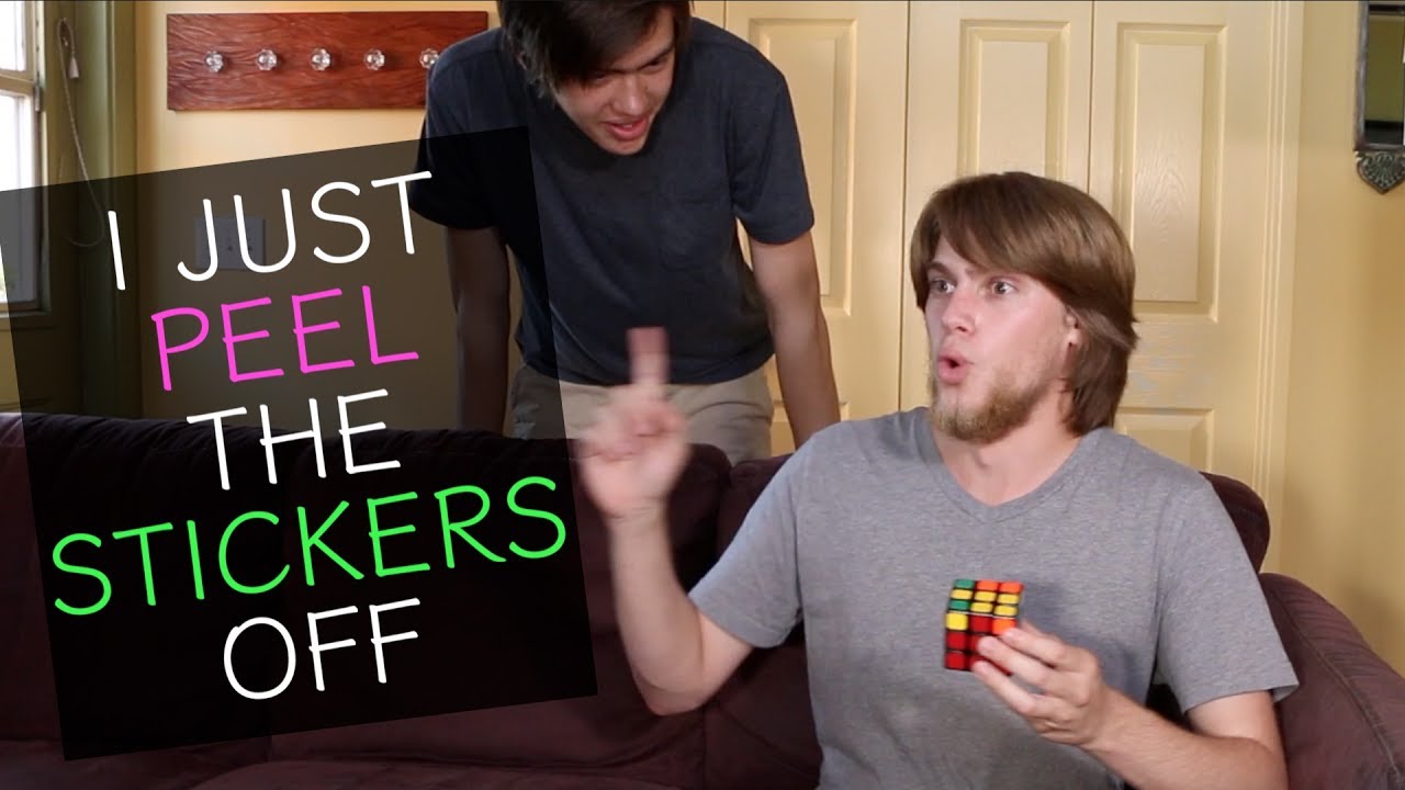 I Just Peel The Stickers Off Comedy Sketch YouTube