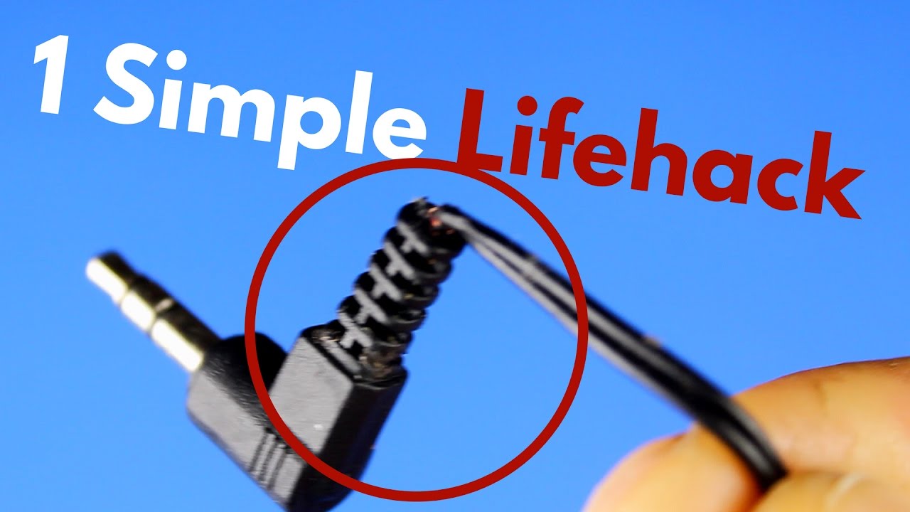 1 Simple Life Hack Protects Your Earphones, Headphones YouTube