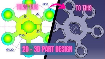 CATIA Design for Beginners Exercise01 I Catia v5 tutorial exercise I Part Design I AUTOCAD