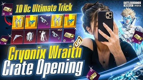NEW ULTIMATE SET | CRYONIX WRAITH | OPENING #TRAPSTORisLIVE @BattlegroundsMobile_IN  @PUBG  #cryonix