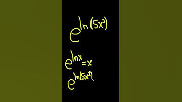 Simplify e^(ln(5x^2)) #shorts