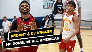 Bronny James, DJ Wagner, Justin Edwards go off at MC Donalds All American 😳