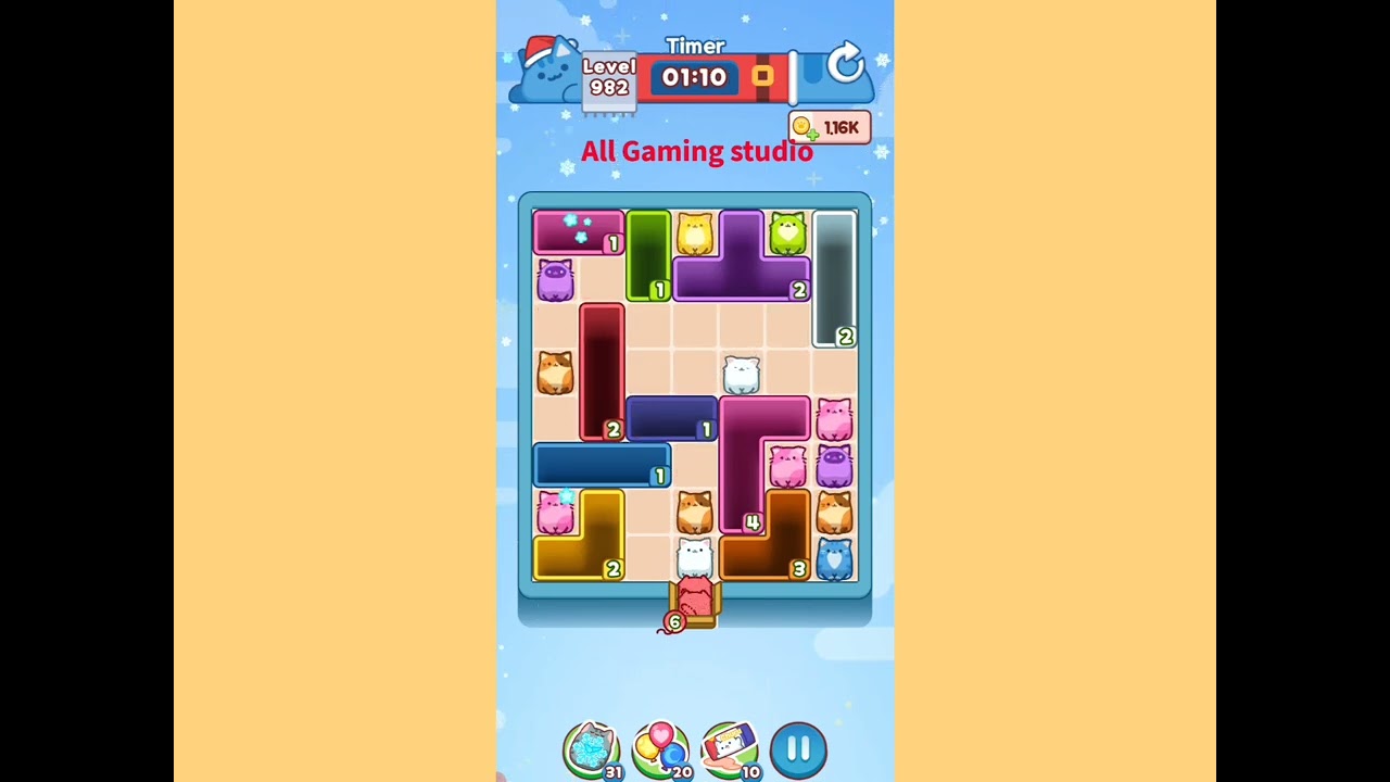 Drop the cat level 982 walkthrough solution 