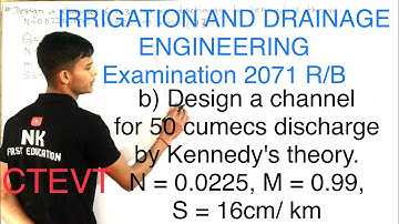 Irrigation important numerical || irrigation and drainage important numerical