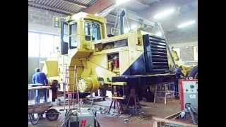 CAT 980 Wheel Loader cold start 3406 Turbo Diesel